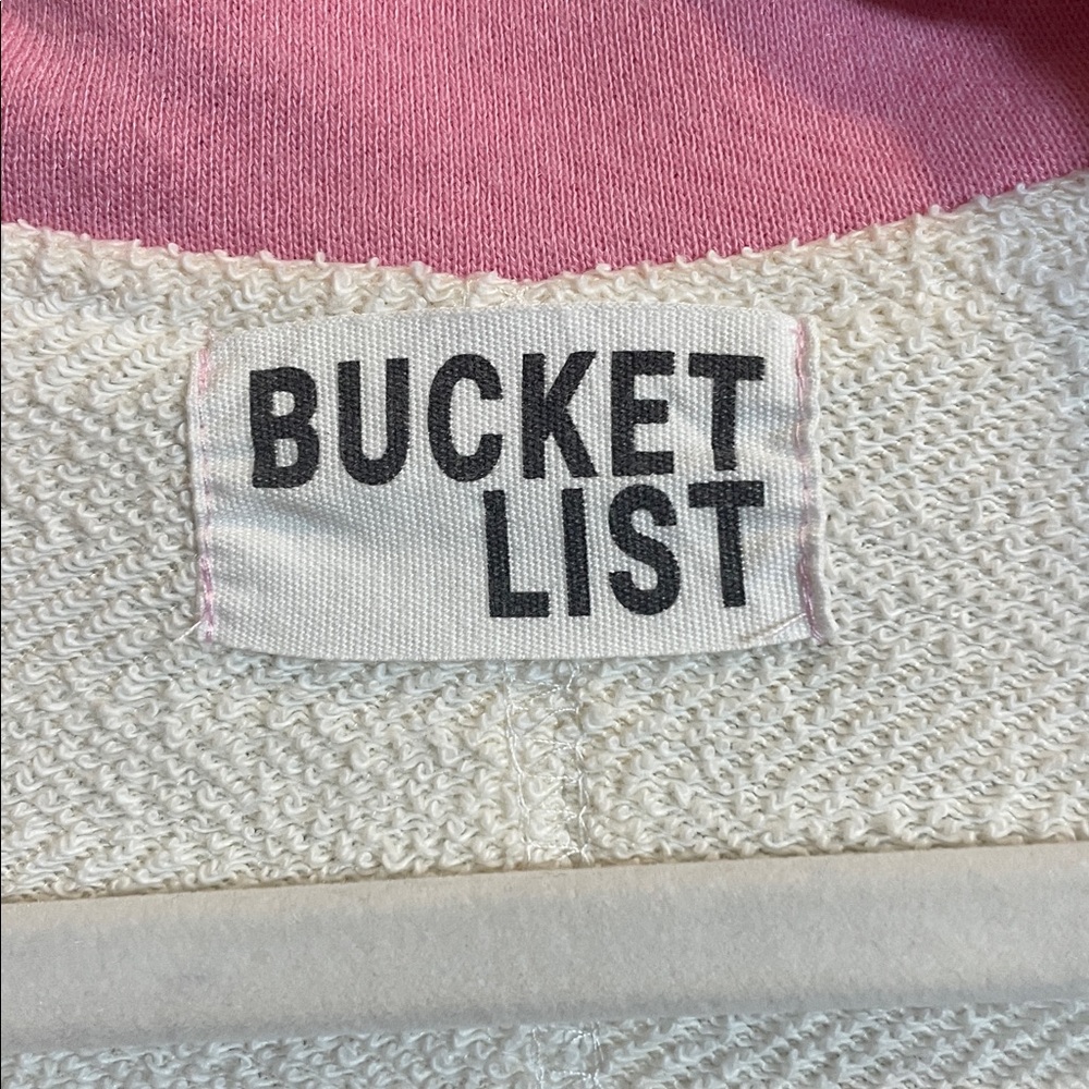 BUCKETLIST Color Block Romper with Pink and Cream - Picture 4 of 9